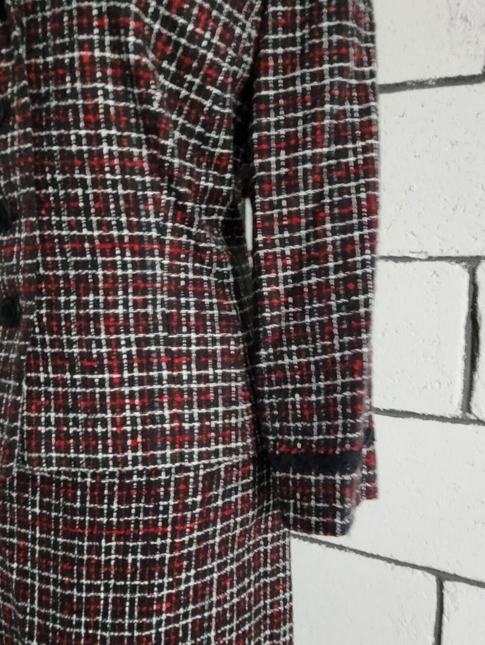 Maggie London Plaid Two-Piece Skirt Suit Sz 14 - Picture 5 of 8